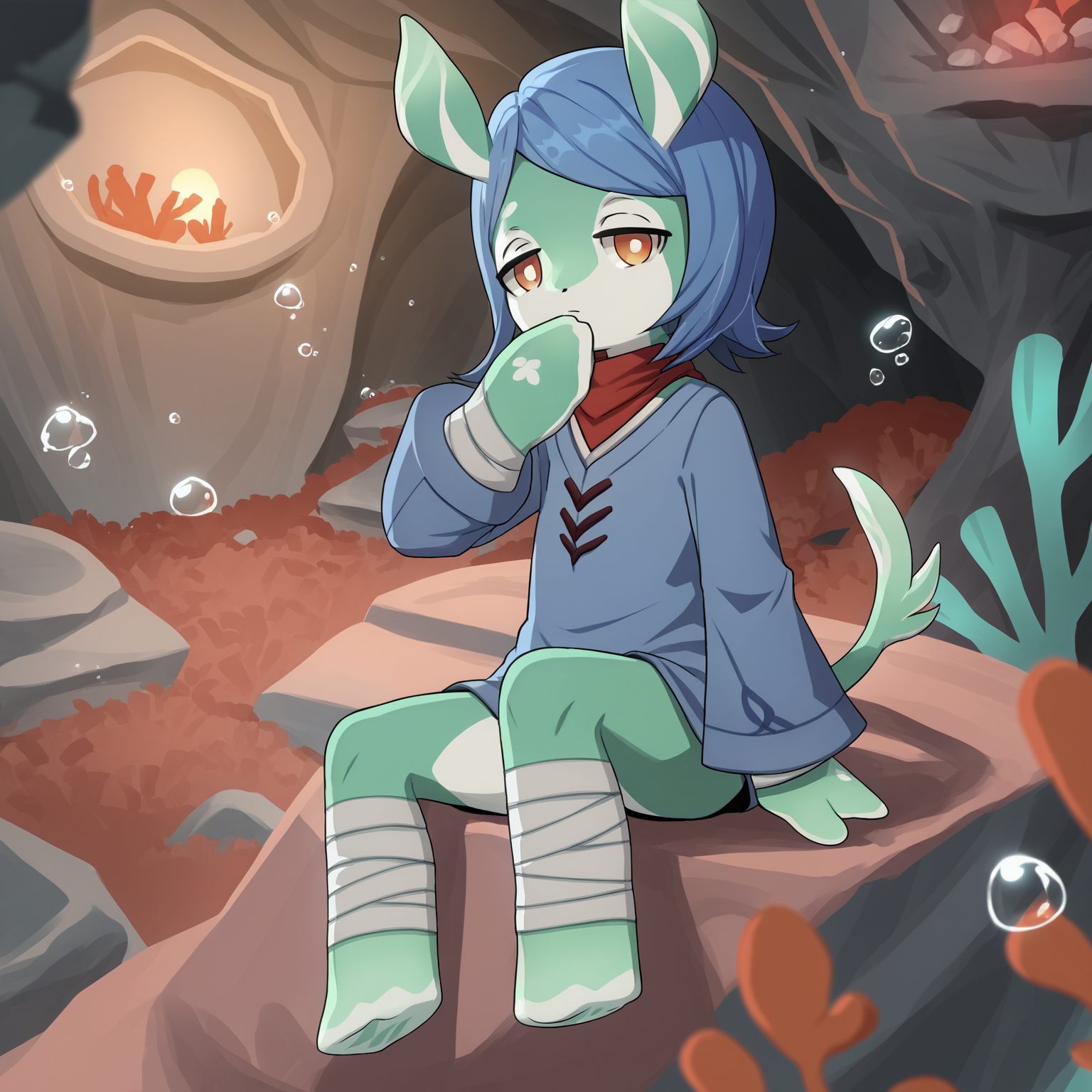 108849-1639511999-score_9, score_8_up, score_7_up, source_anime, BREAK,__solo, melusine, straight ears, thin tail, green skin, orange eyes, blue h.png